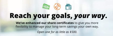Reach your goals, your way with our enhanced share certificates