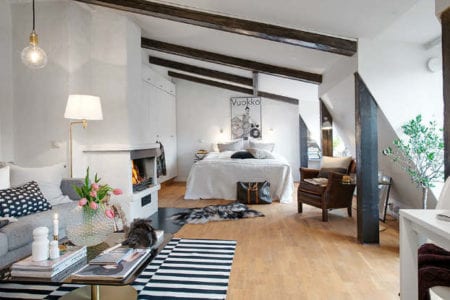 cute studio apartment deliciously decorated by someone with modern taste