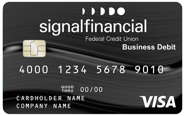 Signal Financial business debit card