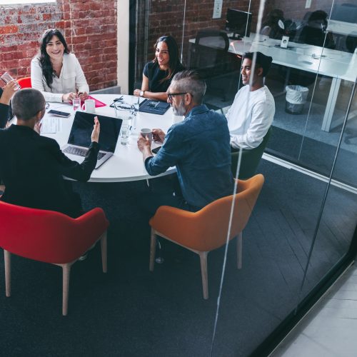 Creative businesspeople having a meeting in office